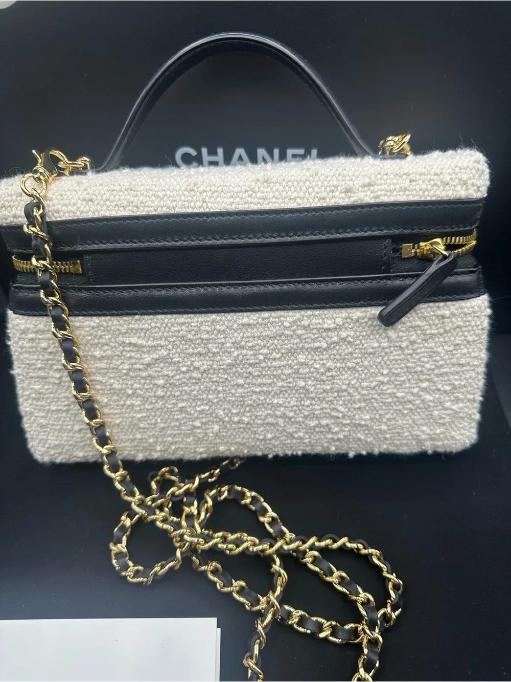 Chanel coco beach slim vanity tweed ecru - Picture 7 of 10